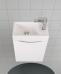 Тумба для комплекта Art&Max Liberty R, 40, подвесная, Bianco Lucido - фото №3