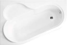 Акриловая ванна Vagnerplast Selena 150x100 L ультра белый