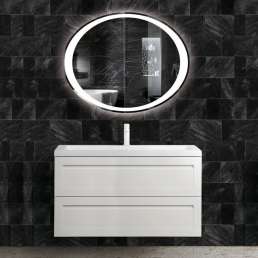 Комплект мебели Art&Max Platino 100, подвесная, белый матовый