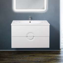 Тумба с раковиной BelBagno Onda 100 bianco lucido