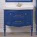Комплект мебели ValenHouse Эстетика 100, синяя, подвесная, ручки золото - фото №3