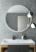 Зеркало круглое Art&Max Napoli 100 белое - фото №2