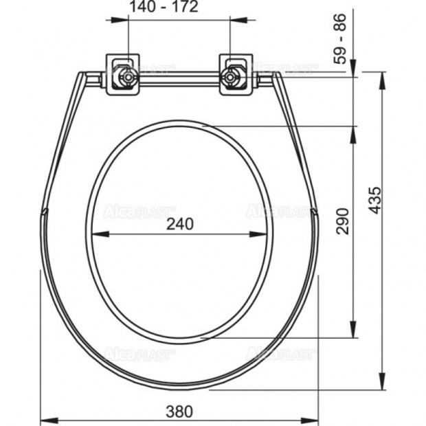 Сиденье ALCA PLAST (A60)