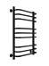 Полотенцесушитель водяной INDIGO BRACE 80x50 ( LBCW80-50BR) черный муар - фото №2