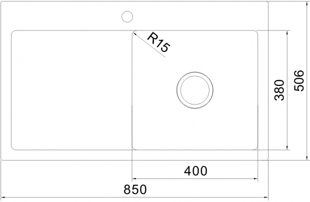 Мойка кухонная Oulin  (OL-FTR102R)