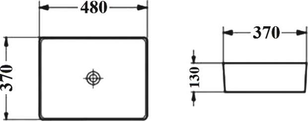 Раковина BOND S54-480 белая