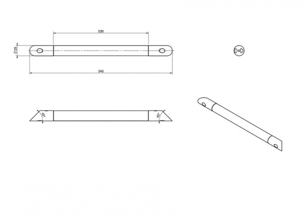 Поручень LANGBERGER ACCESSORIES (71155)