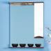 Зеркало-шкаф Бриклаер Токио 70 R венге, белый глянец - фото №1