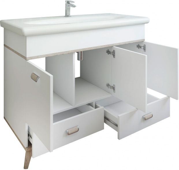 Комплект мебели Sanflor Бруно 105, белый, орегон