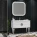 Комплект мебели OPADIRIS ИБИЦА 120 белый глянец, хром - фото №1