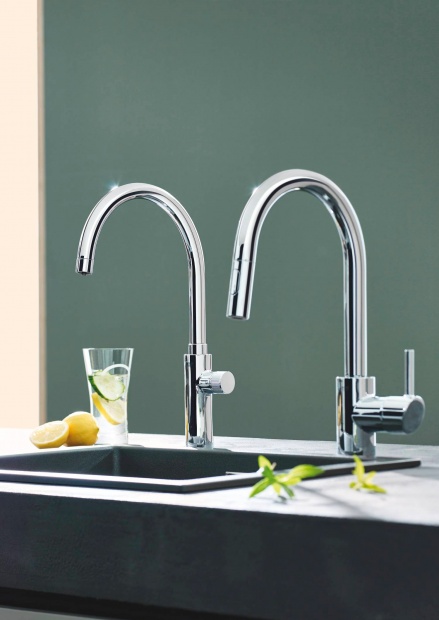 Кран для кухонной мойки GROHE BLUE PURE 119710 хром