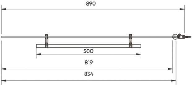 Шторка на ванну Veconi Palau PL79-90-01-C4 90 см, профиль хром