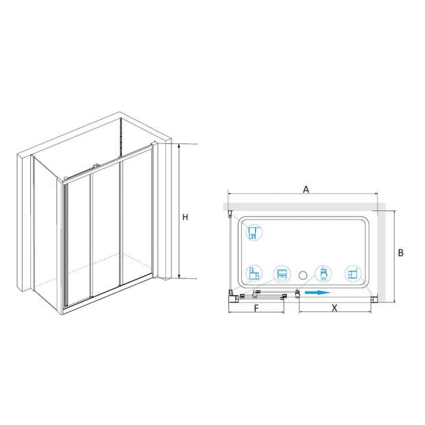 Душевой уголок RGW CLASSIC CL-40-1 110x100x185 (040940110-011)