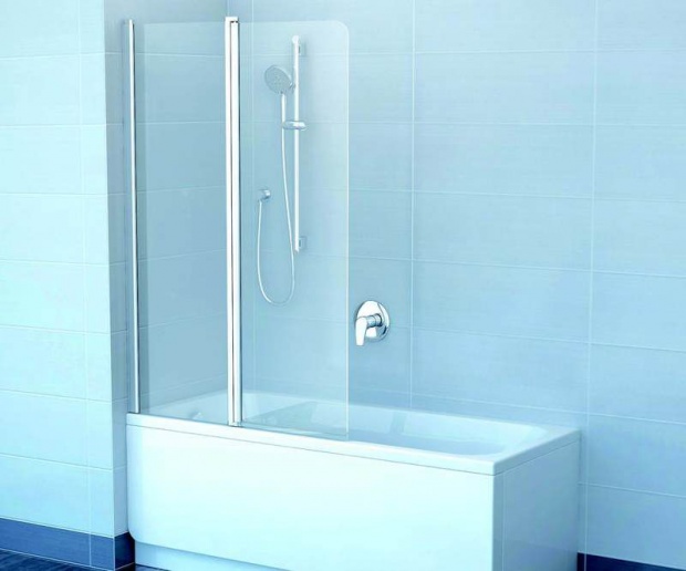 Душевая шторка на ванну RAVAK Chrome 150x100 правая (7QRA0C00Z1)стекло Transparent