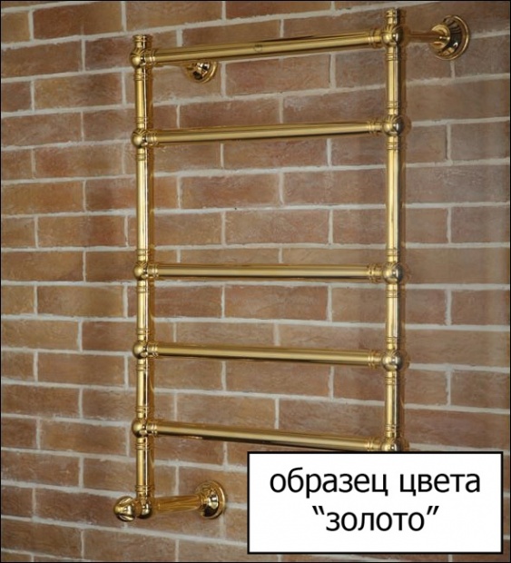 Полотенцесушитель водяной Margaroli Sole 464-8 75x55 (art.464/8/500 Gold) золото