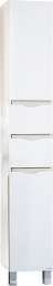 Шкаф-пенал Бриклаер Токио 32 с б/к светлая лиственница, белый глянец