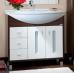 Комплект мебели Бриклаер Бали 85 венге, белый глянец - фото №2