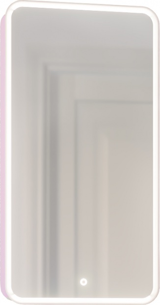 Зеркало-шкаф Jorno Pastel 46, розовый иней