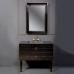 Комплект мебели Armadi Art Vallessi Avangarde Piazza 100 черная, с раковиной-столешницей - фото №1