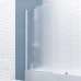 Шторка на ванну Kubele DE020 DE020P601-MAT-WTMT-65х150 150х65, профиль белый матовый, стекло матовое - фото №1