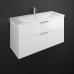 Комплект мебели BURGBAD EQIO 125 белый глянец  с подсветкой - фото №2
