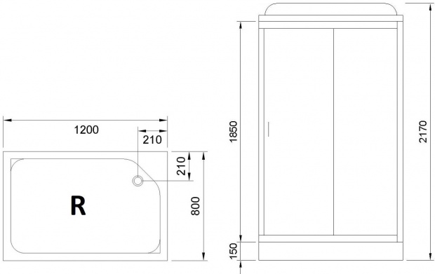 Душевая кабина Royal Bath HP RB8120HP4-MM-R