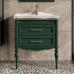 Комплект мебели ValenHouse Эстетика 80, зеленая, подвесная, ручки золото - фото №4