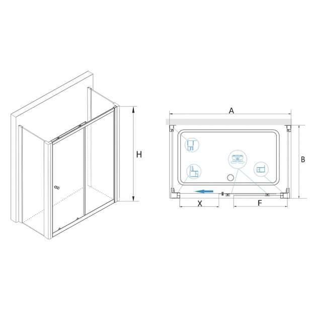 Душевой уголок RGW CLASSIC CL-45 P 120x90x185 (04094529-11P)