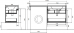 Тумба с раковиной Эстет Dallas Luxe 140 подвесная, 2 ящика, R - фото №8