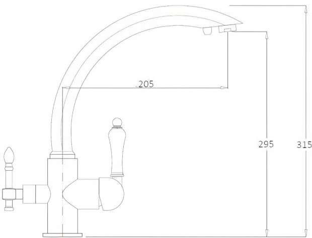 Смеситель для кухни Rush MS9035-32