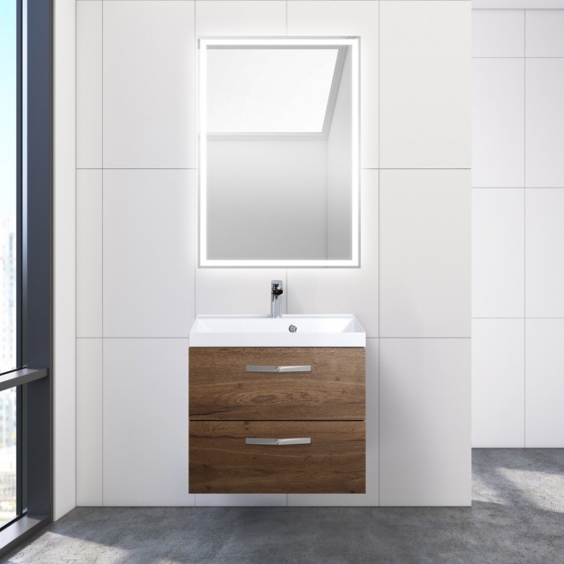 Тумба с раковиной BelBagno Aurora 60 rovere tabacco