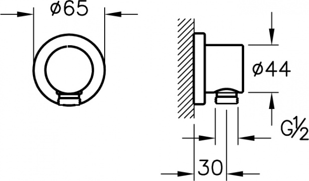 Шланговое подключение VitrA Dynamic S (A45223)