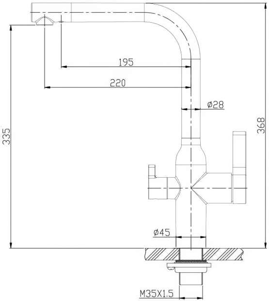 Смеситель для кухни BelBagno BB-LAM57-IN