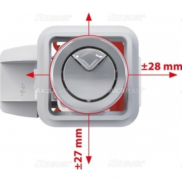 Выпускной комплект для бачка ALCA PLAST (SA08S 1/2" CHROM)