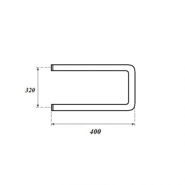 Полотенцесушитель водяной POINT П-ОБРАЗНЫЙ 32x40 (PN35334) хром