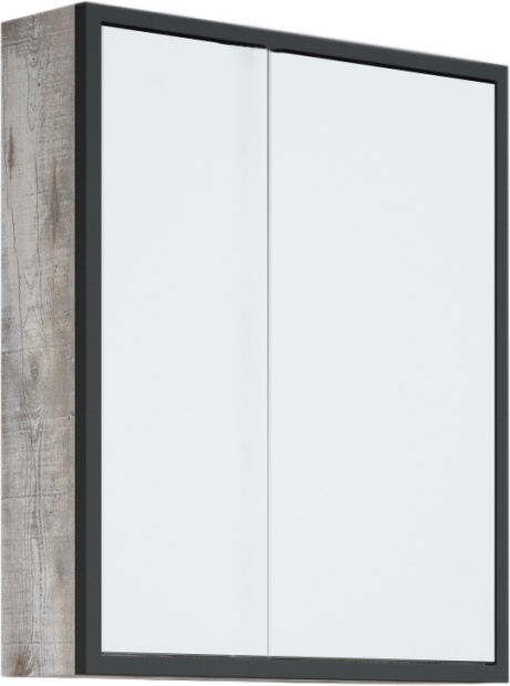 Зеркало-шкаф Corozo Айрон 60, черный, антик