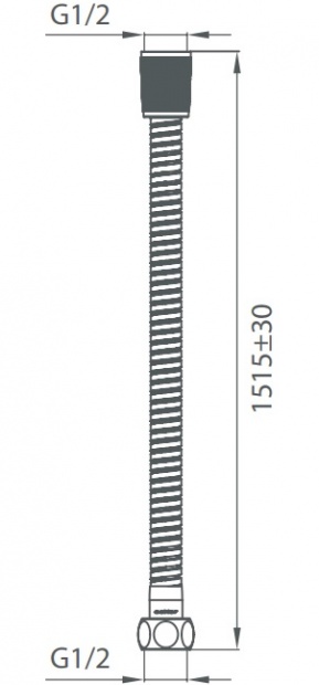 Душевой шланг Milardo (180P150M19)
