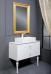 Комплект мебели Armadi Art Vallessi Avangarde Piazza 100 белая, с накладной раковиной - фото №2