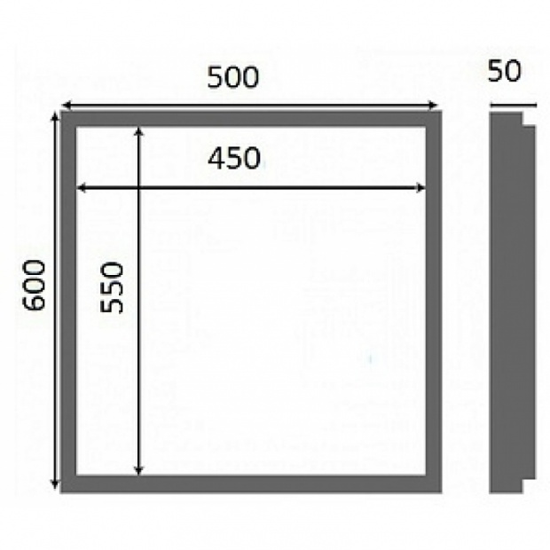 Сантехнический люк Люкер К 60 х 50