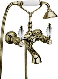 Смеситель для ванны с душем Webert Alexandra (AL720201065 Bronze)