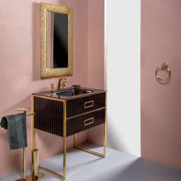 Комплект мебели Armadi Art Monaco 80 черная, золото