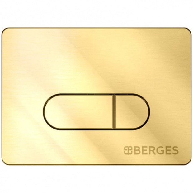 Клавиша смыва для унитаза BERGES WASSERHAUS NOVUM D (040039) золото