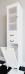 Шкаф-пенал ValenHouse Эллина 40 L с бельевой корзиной, белый, фурнитура бронза - фото №4
