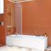 Шторка на ванну GuteWetter Trend Pearl GV-861B левая 70 см стекло бесцветное, фурнитура хром - фото №1