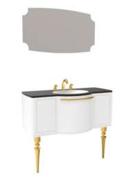 Комплект мебели CREAVIT GIZA 120 белый, золото