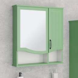 Зеркало-шкаф Runo Марсель 65, зеленый