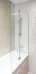 Шторка на ванну GuteWetter Lux Pearl GV-102A правая 100 см стекло бесцветное, профиль хром - фото №3