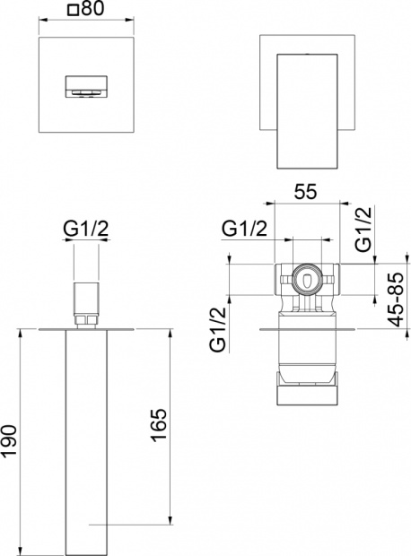 Смеситель для раковины Webert Pegaso (PE830606794)