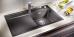 Мойка кухонная Blanco Zenar 45S 523710 темная скала, правая - фото №2
