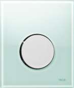 Клавиша смыва TECE Loop Urinal 9242653 зеленое стекло, кнопка хром